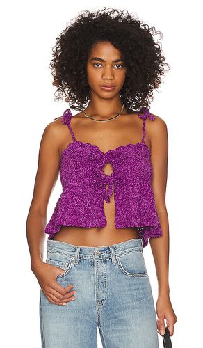 Velvet Crochet Bandeau Strap Top in . Size XL - Ganni - Modalova