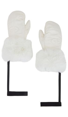 Adore Leather Embossed Logo Mittens in . Size 7, 7.5 - Goldbergh - Modalova