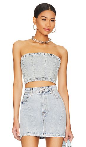 Ciarra Denim Bustier Top in . Size XL - GRLFRND - Modalova