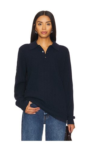 Theo Waffle Polo Cashmere Top in . Size M, XL - Guest In Residence - Modalova