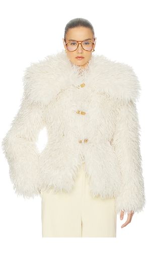 BLOUSON DRAMATIC COLLAR FAUX SHEARLING en . Taille S. Also en XS, XXS - Helsa - Modalova