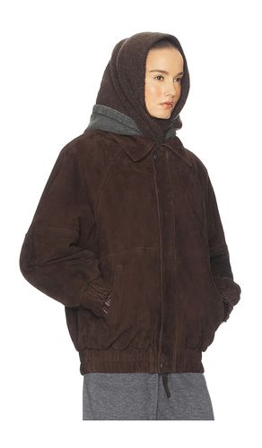 The Oversized Suede Bomber en . Taille XS. Also en S, M, L, XL - Helsa - Modalova