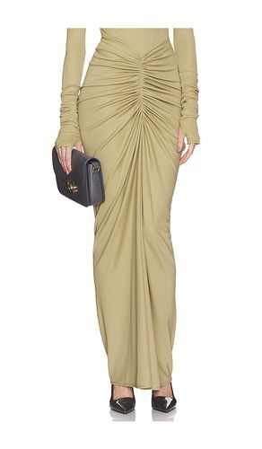 JUPE MATTE JERSEY LONG RUCHED SKIRT in . Size XS, XXS - Helsa - Modalova