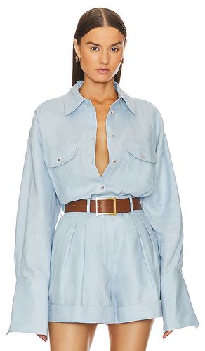 CHEMISE LINEN BUTTON DOWN in . Size XXS/XS - Helsa - Modalova