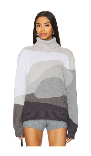 PULL OVERSIZED COL MONTANT AVEC JACQUARD in . Size M, S, XL/1X, XS - House of Sunny - Modalova