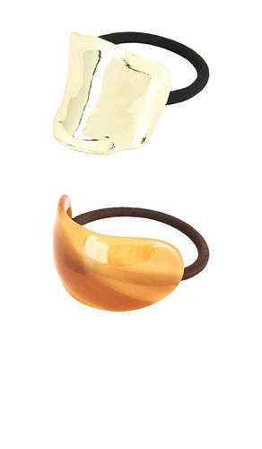 Tortoise And XL Wave Hair Cuff Set in - Jordan Road - Modalova