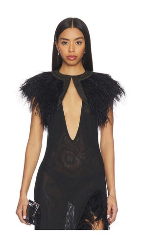 CACHE-ÉPAULES FEATHER WITH PU PLACKET en . Taille M. Also en L - Jaded London - Modalova