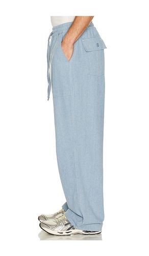 PANTALON EN DENIM FATIGUE STRIPE en - KAPPY DESIGN - Modalova