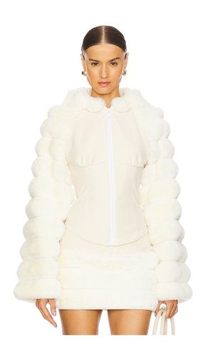 BLOUSON AVEC CAPUCHE IMITATION FOURRURE en . Taille S. Also en XL - Kim Shui - Modalova