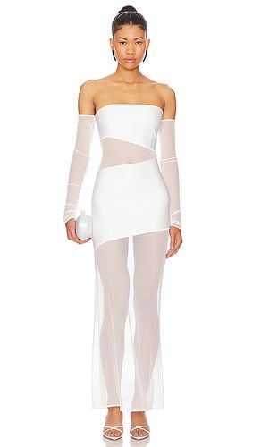 ROBE EN MESH MANCHES LONGUES AVEC DÉCOUPE in . Size L - Lama Jouni - Modalova
