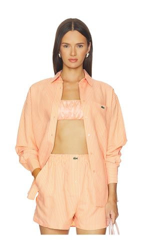 CHEMISE OVERSIZED EN TOILE en . Taille 36. Also en 40, 42, 44 - Lacoste - Modalova