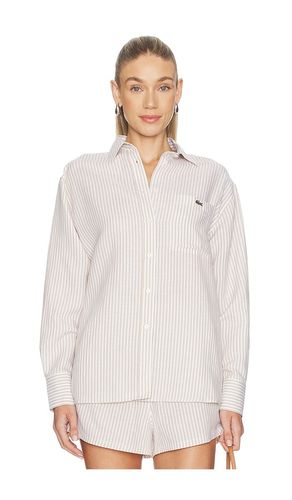 CHEMISE OVERSIZED EN TOILE en . Taille 4. Also en 42 - Lacoste - Modalova