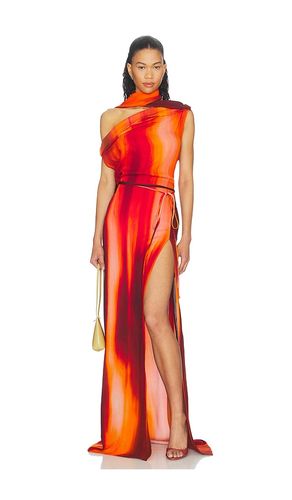 ROBE ASYMMETRICAL DRAPED WITH SCARF en . Taille S. Also en - LaQuan Smith - Modalova