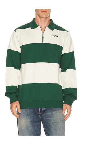 Block Stripe Zip Rugby en . Taille S. Also en M, L, XL/1X - LEND - Modalova