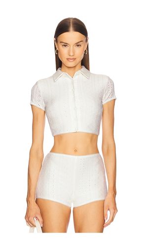 Caity Eyelet Top en . Taille M. Also en - LOBA - Modalova