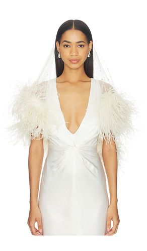 VOILE MESH SHORT WITH EMBROIDERY & FEATHERS en - Lapointe - Modalova