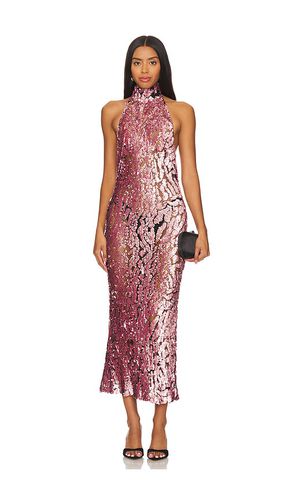 Sequin Halter Open Back Dress in . Size 2, 4, 6 - Lapointe - Modalova