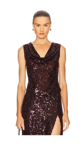 Sequin Cowl Neck Top en . Taille 0. Also en 2 - Lapointe - Modalova