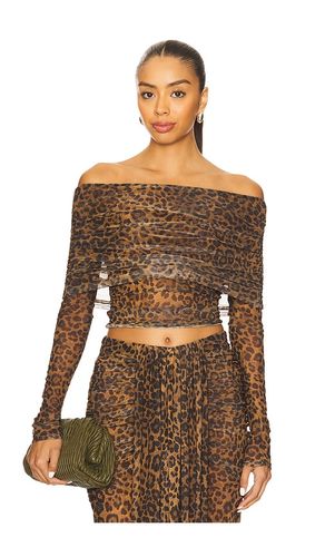Printed Mesh Off The Shoulder Top en . Taille M. Also en S - Lapointe - Modalova