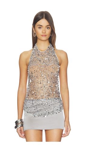 Sequin Halter Neck Top en . Taille 4. Also en 0, 6 - Lapointe - Modalova