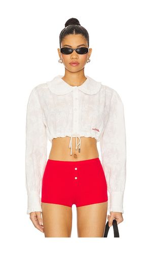 Crop Shirt With Collar en . Taille L. Also en M, S, XS - Milkwhite - Modalova