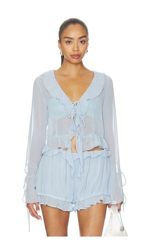 CHEMISE RUFFLE en . Taille L. Also en M - Milkwhite - Modalova