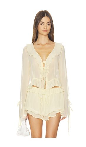 CHEMISE RUFFLE en . Taille S. Also en L - Milkwhite - Modalova