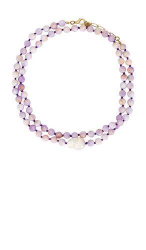 COLLIER AVEC PERLES VIOLET en - Maison Irem - Modalova