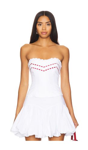 Eyelet Corset Top in . Size L, S - Mirror Palais - Modalova