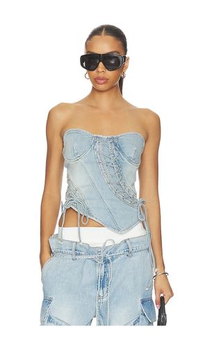 Asymmetrical Lace-Up Corset en . Taille L. Also en S, XS - MARRKNULL - Modalova