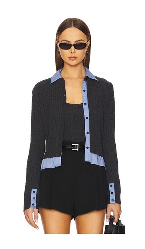 Mixed Media Cable Cardigan en . Taille M. Also en S, XS - NAADAM - Modalova
