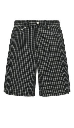Plaid Baggy Denim Shorts in . Size 33, 34 - Obey - Modalova