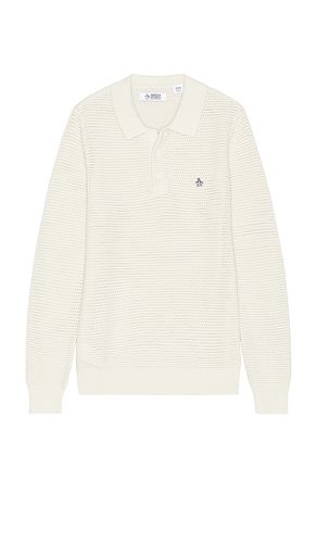 Mesh Long Sleeve Polo in . Size M, S - Original Penguin - Modalova