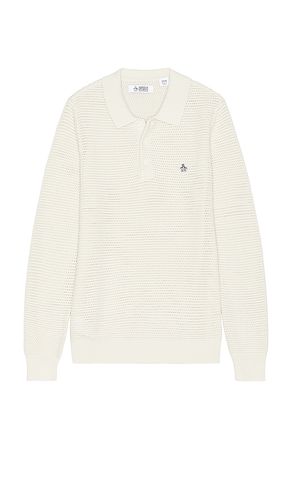 Mesh Long Sleeve Polo in . Size S, XL/1X - Original Penguin - Modalova