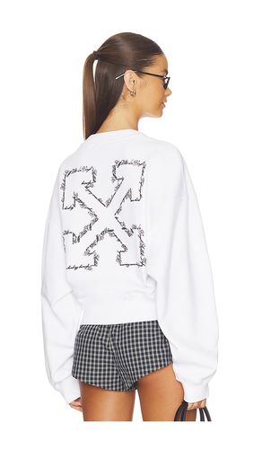 OFF- SWEAT EMBROIDERED ARROW SCRIPT en . Taille XS. Also en - OFF-WHITE - Modalova