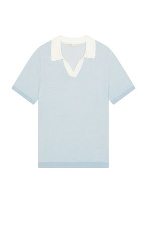 Cotton Textured Johnny Collar Polo in . Size M, S, XL/1X - onia - Modalova