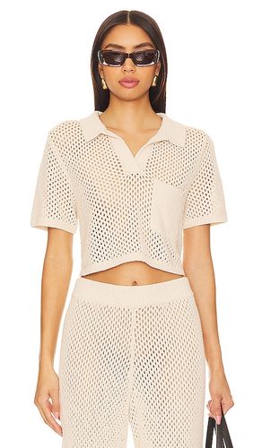 Crochet Cropped Polo Top en . Taille L. Also en M, S, XL, XS - onia - Modalova