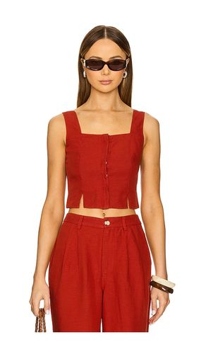 BLOUSE DÉCOLLETÉ CARRÉ AIR LINEN en . Taille 0. Also en 2, 12 - onia - Modalova