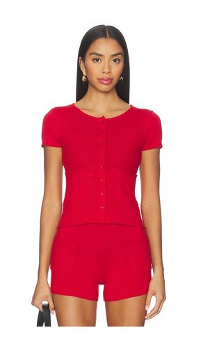 Marie Knit Polo Top en . Taille S. Also en M, L - Peachy Den - Modalova