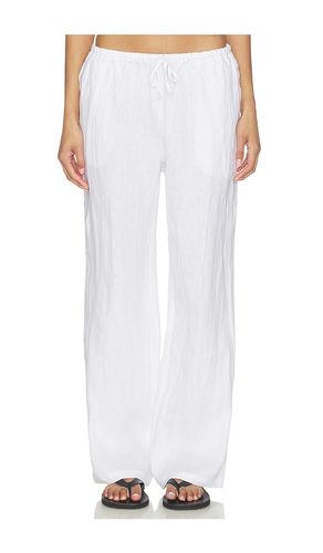 PANTALON EN LIN AVEC CORDON DE SERRAGE LORANA en . Taille S. Also en - perfectwhitetee - Modalova