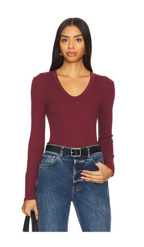 TOP DÉCOLLETÉ U LUXE RIB LONG SLEEVE in . Size M, S - perfectwhitetee - Modalova