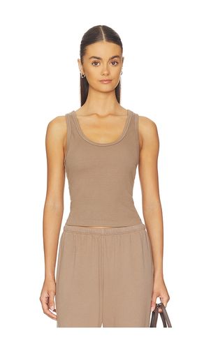DÉBARDEUR CÔTELÉ STRUCTURÉ, COMPATIBLE AVEC UN SOUTIEN-GORGE INTÉGRÉ en . Taille L. Also en M, S - perfectwhitetee - Modalova