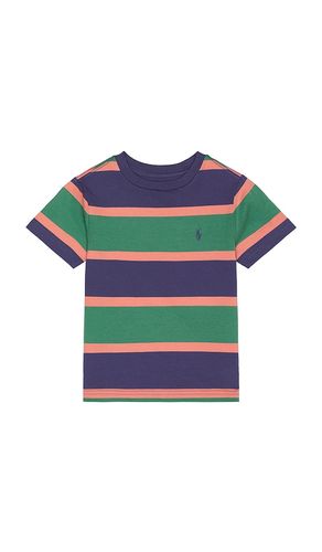 Kids Short Sleeve Cotton Jersey Multi Striped T Shirt in . Size 4, 5 - Polo Ralph Lauren - Modalova