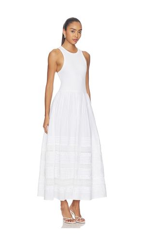 ROBE VOILE COL CARRÉ DROIT AJUSTÉE & ÉVASÉE en . Taille L. Also en M, S, XL - Polo Ralph Lauren - Modalova