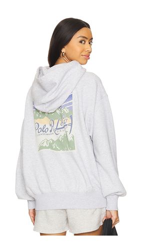 Oversize Fleece Zip Graphic Hoodie in . Size M, S, XL, XS - Polo Ralph Lauren - Modalova