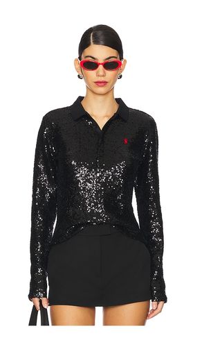 Sequined Long-sleeve Polo Shirt in . Size XS, XXS - Polo Ralph Lauren - Modalova