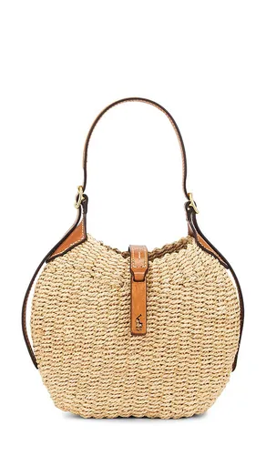 SAC PORTÉ ÉPAULE TWISTED RAFFIA in - Polo Ralph Lauren - Modalova