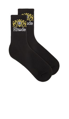 Rhude CHAUSSETTES CREST in Black - Rhude - Modalova