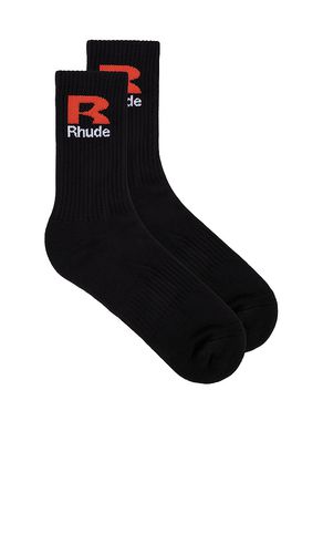 Rhude CHAUSSETTES R in Black - Rhude - Modalova