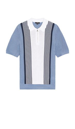 Berlin Half Zip Stripe Colourblock Textured Polo in . Size M, S, XL/1X - Reiss - Modalova